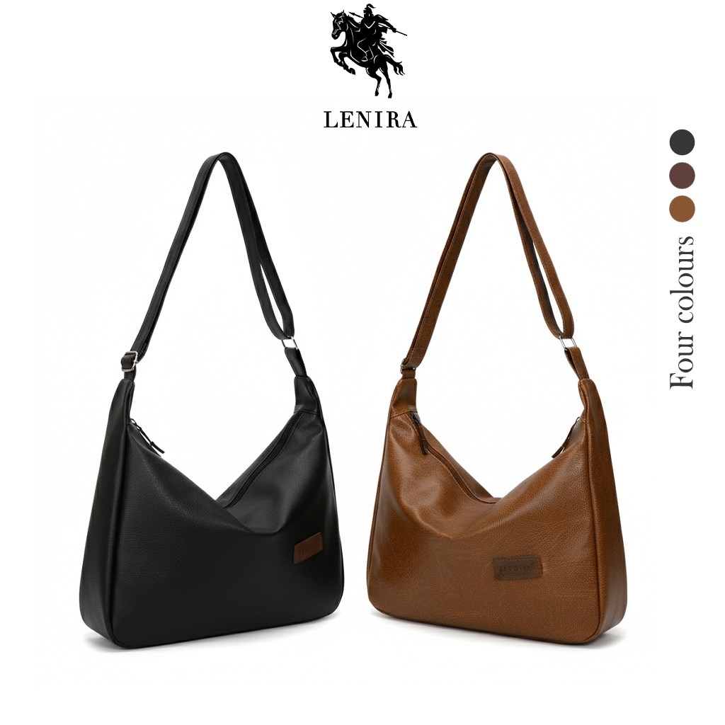 ส่งด่วน Lenira (B2378) กระเป๋าสะพายข้างหนังพียูป้ายFASHION(ขนาด16นิ้ว ...