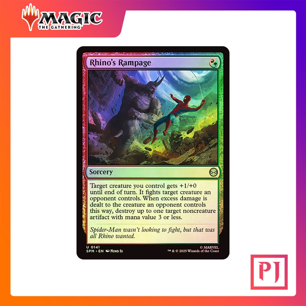 [MTG] Rhino's Rampage [SPM] [MULTI] [UNCOM] [FOIL] [ENG] (การ์ดเมจิค ...