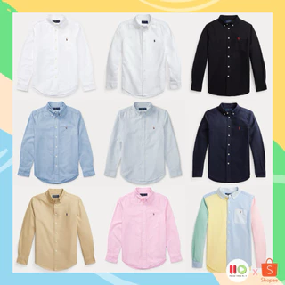 โปรโมชั่น Flash Sale : 💖ลด 20%💖โค้ด •20XTRA22T• Ralph Lauren Cotton Oxford Sport Shirt Boys size ของแท้จาก USA🇺🇸