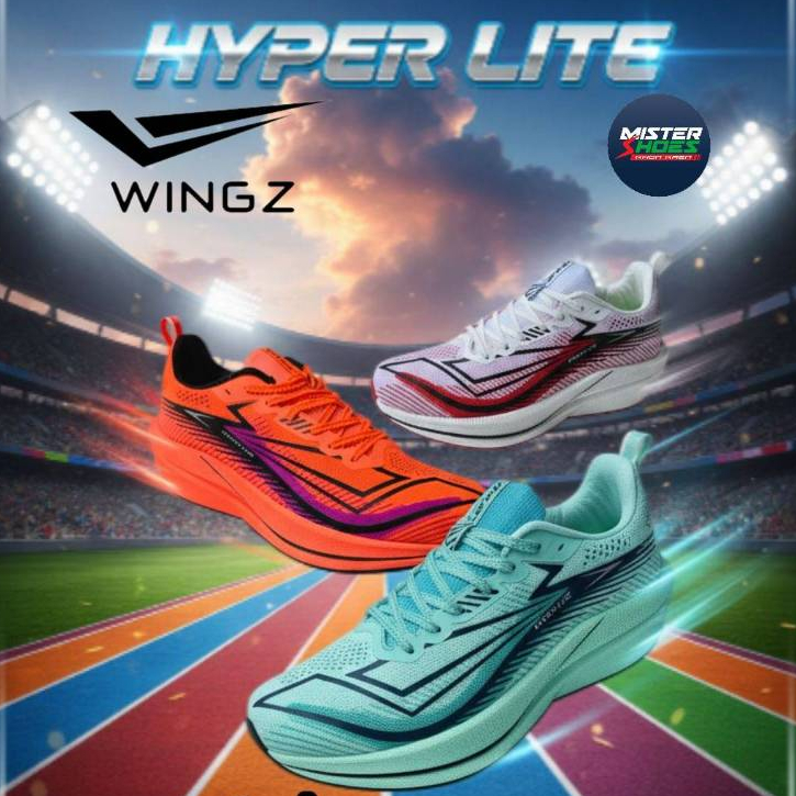 ( ลิขสิทธิ์แท้ ) รองเท้าวิ่ง WINGZ RUNNING ผ้าตะข่าย ชุดพื้นเป็น ...