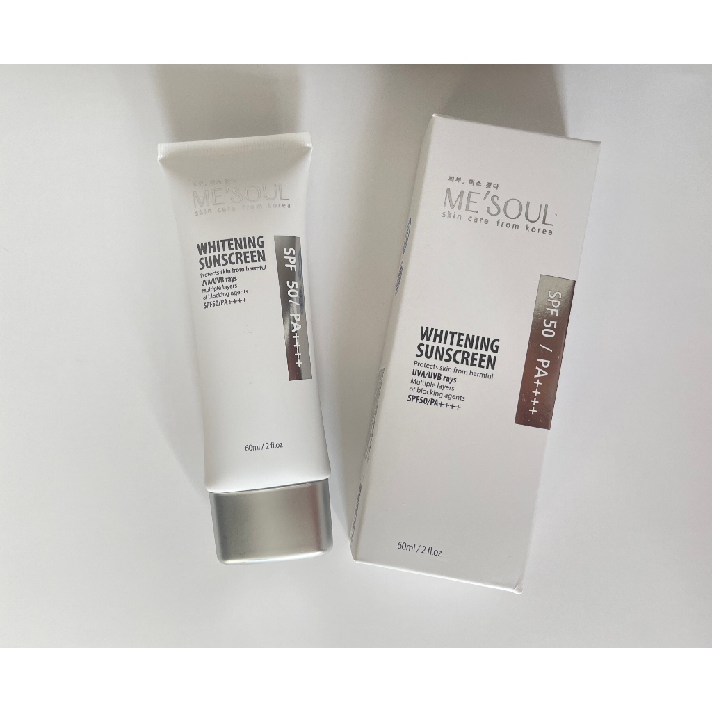 ME’SOUL Whitening Sunscreen 60 ml. กันแดดหน้าเนียนจากเกาหลี ผิวขาวขึ้น ...