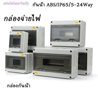 💥HT กันน้ำตู้คอนซูมเมอร์💥 กล่องใส่เบรกเกอร์ ตู้เปล่า IP65 ตู้เบรกเกอร์ DC AC 5/8/12/15/18/24 ช่อง