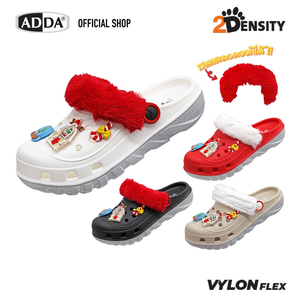 ADDA 2density รองเท้าแตะ รองเท้าลำลอง สำหรับผู้หญิง แบบสวมหัวโต ...