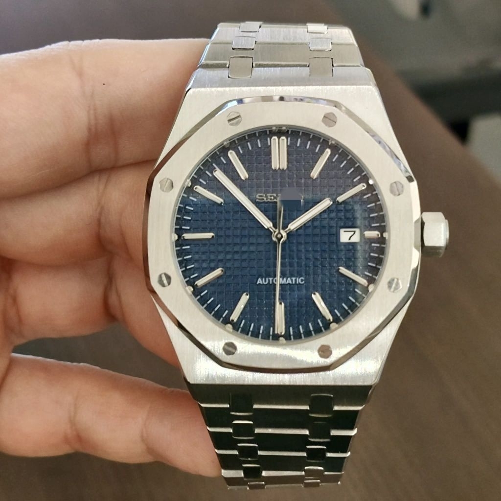 Seiko AP Royal Oak Blue Automatic | Shopee Thailand