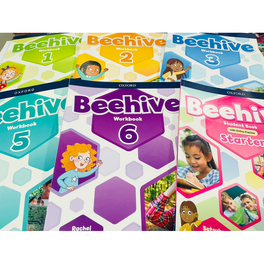 สภาพดี ใหม่ ตำหนิปก แบบฝึกหัดภาษาอังกฤษ Beehive Level 1-6 เล่มละ 130 ...