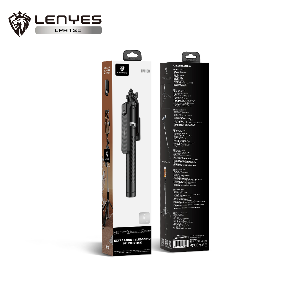 [NEW] Lenyes LPH130 ไม้เซลฟี่อเนกประสงค์ หมุน 360 องศา แบบเสริมความ ...