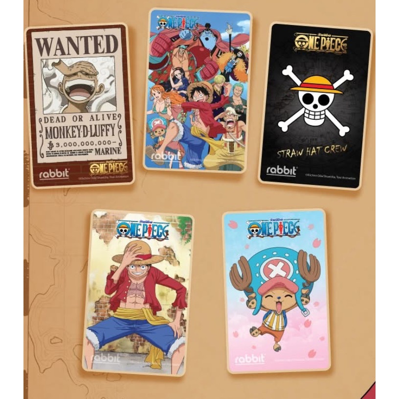 [พร้อมส่ง] บัตรแรบบิทลายวันพีช Rabbit card x One Piece Limited Edition ...