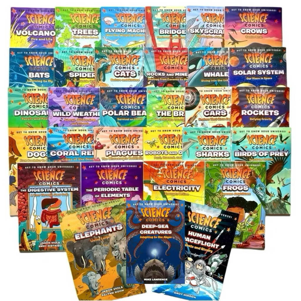 Science Comics Series: Get to Know Your Universe! Sharks/Dogs/Cats
