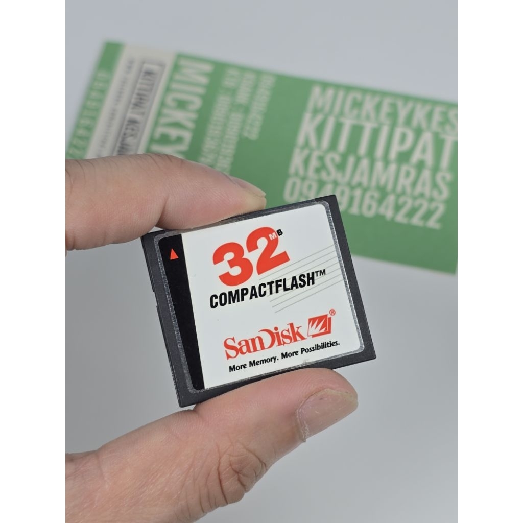 Memory Card CF Card Compact Flash Sandisk 32 MB ของแท้ มือสอง เหมาะ ...