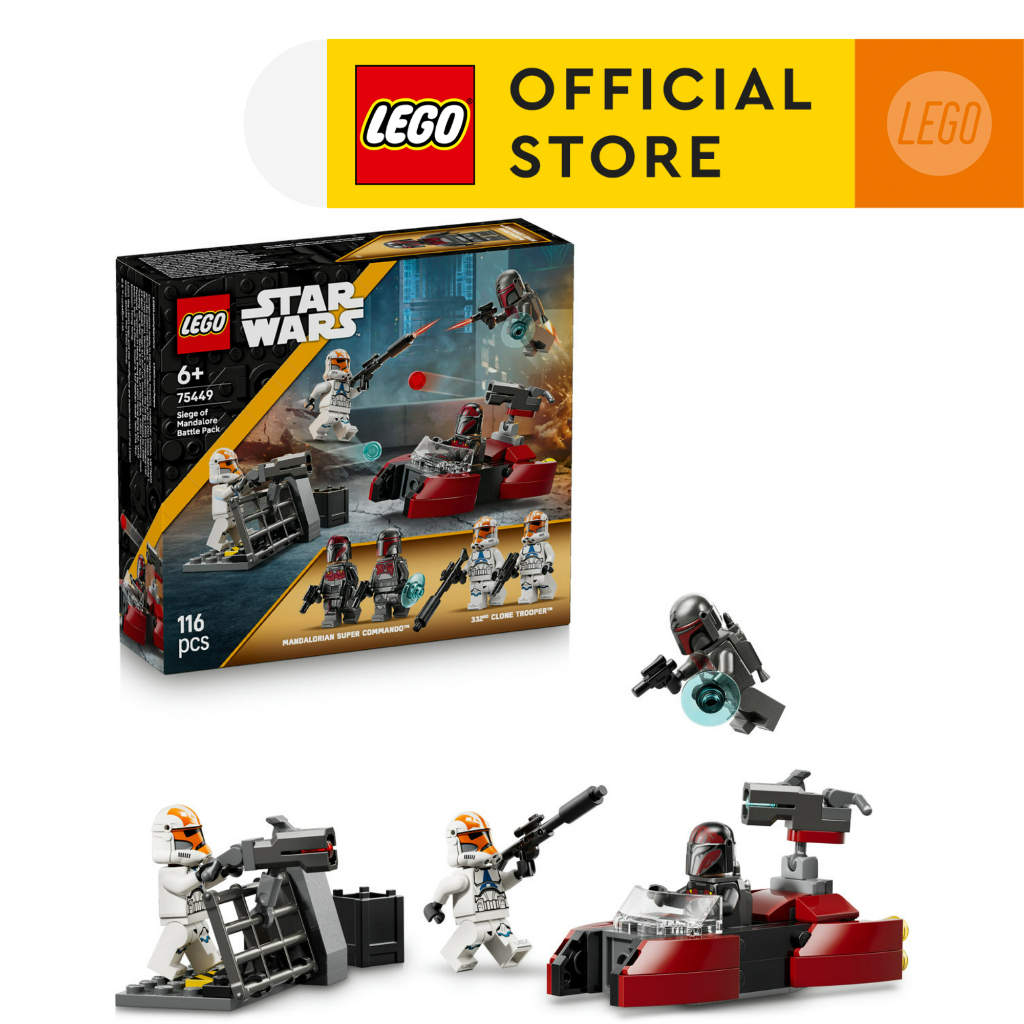 LEGO Star Wars 75449 Siege of Mandalore Battle Pack (116pcs.), Building Blocks, Kids Toy
