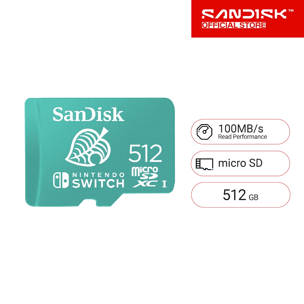 SanDisk microSDXC for the Nintendo Switch 512GB (SDSQXAO-512G