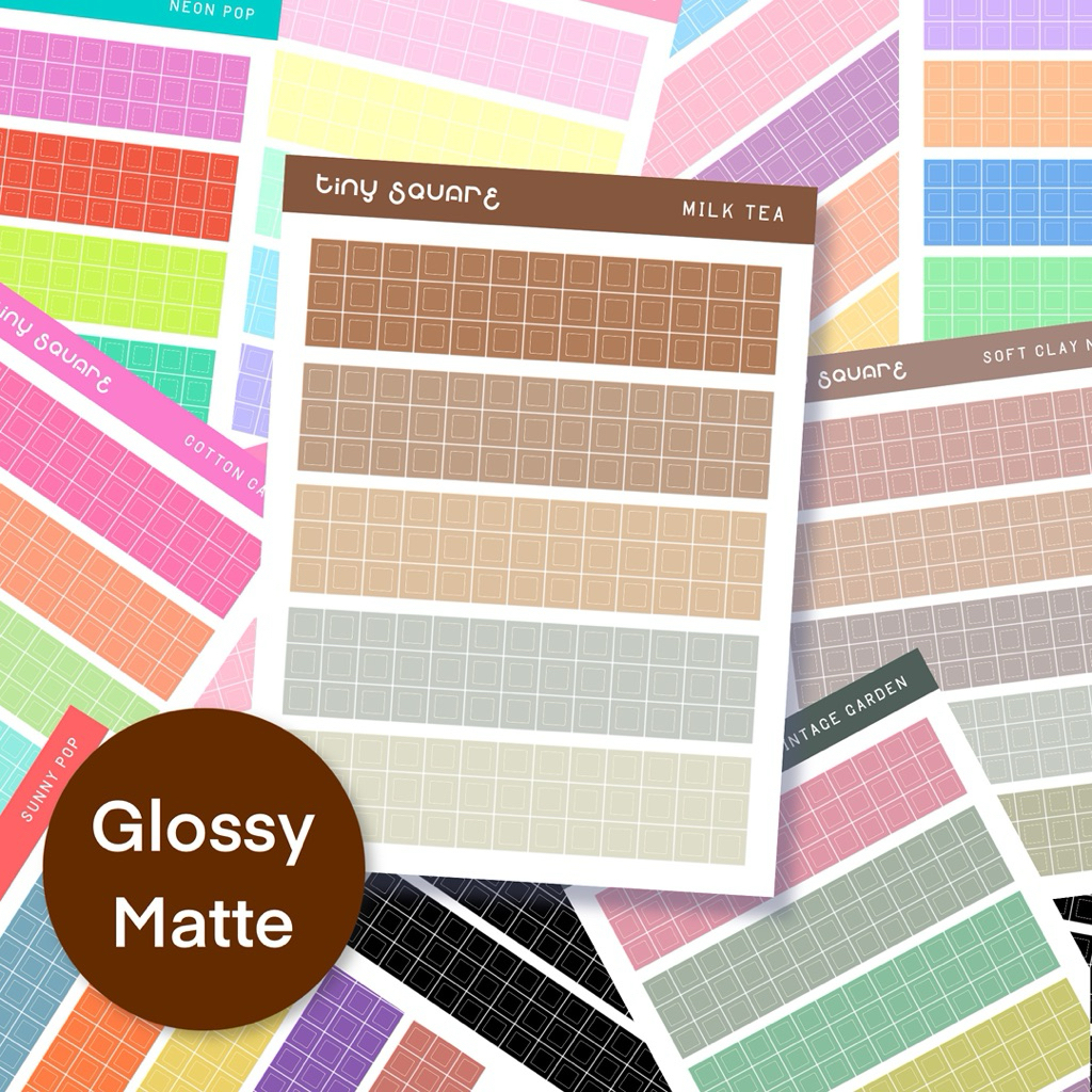 Tiny Square Stickers (5 MM.) | สติ๊กเกอร์สี่เหลี่ยมเล็ก 5 มม. ...