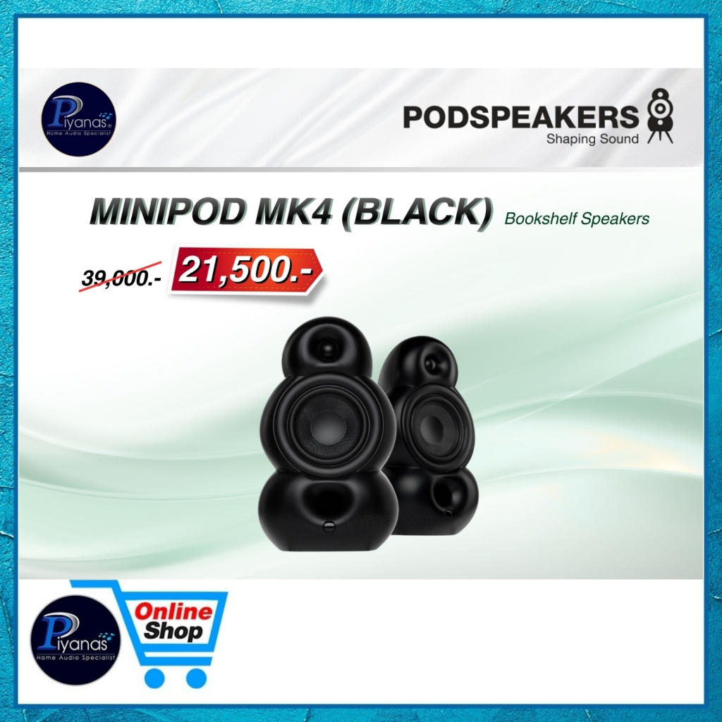 PODSPEAKERS : MINIPOD MK4 (BLACK)(RED)(WHITE) / คู่ /Piyanas Electric ...