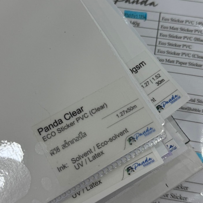 [Panda] สติกเกอร์ PVC ใส แพนด้า (Panda) P140 หนา 140g – สติกเกอร์ใสกัน ...