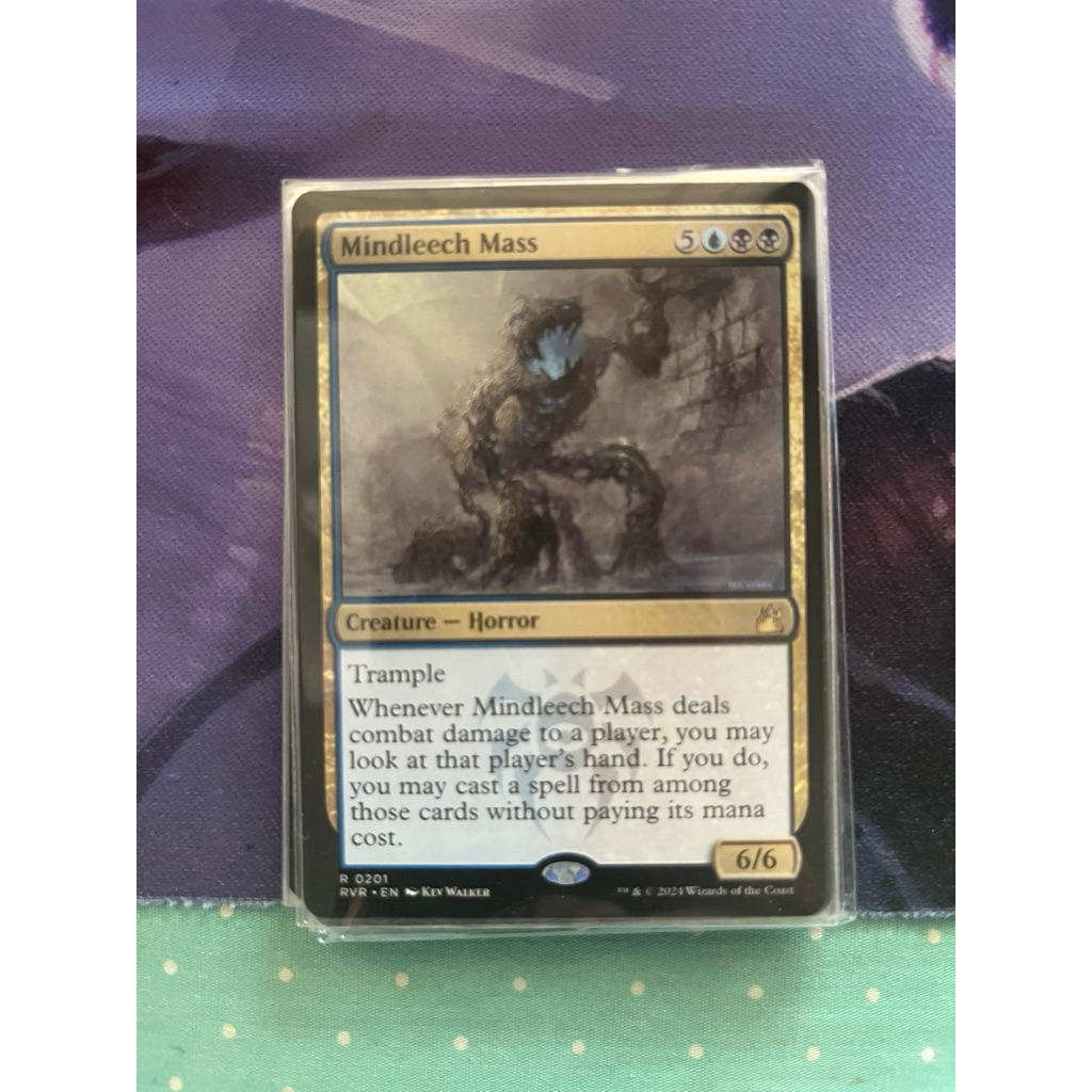 การ์ด MTG Mindleech Mass Multi Magic the Gathering EDH รุ่น RVR สภาพ Ex ...
