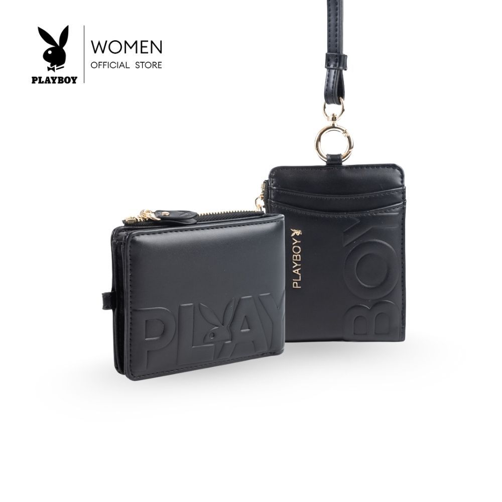 Playboy รุ่น VICE Wallet กระเป๋าสตางค์มีสายคล้องคอในตัว รหัส ST ...