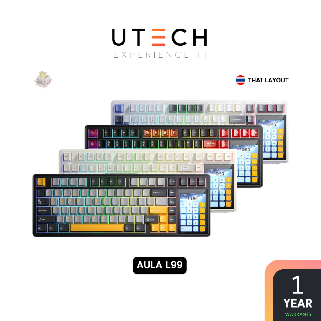 คีย์บอร์ดไร้สาย AULA L99 Gasket Mechanical Keyboard by UTECH | Shopee ...