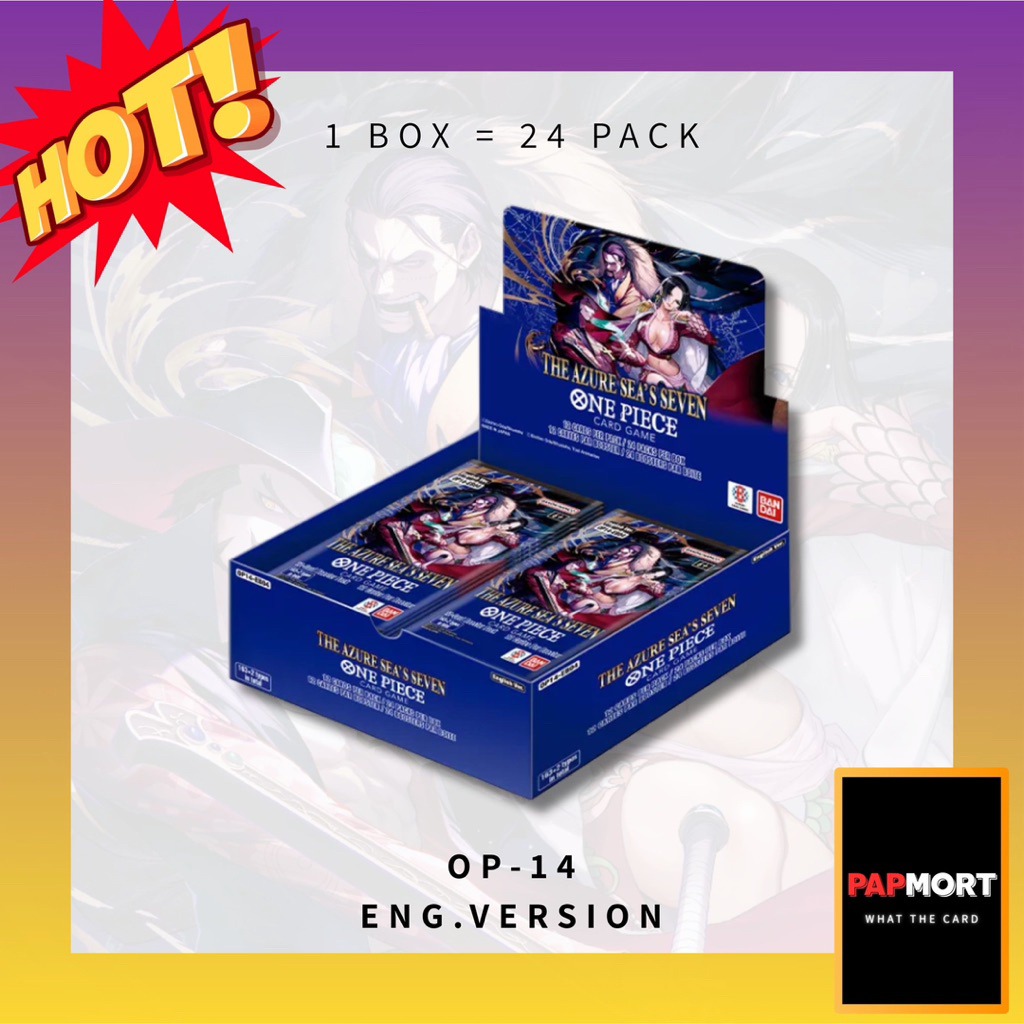 🔥พร้อมส่ง🇹🇭 Eng box OP1-OP14 .การ์ด One Piece (1กล่อง/24ซอง) ของแท้ เรท ...
