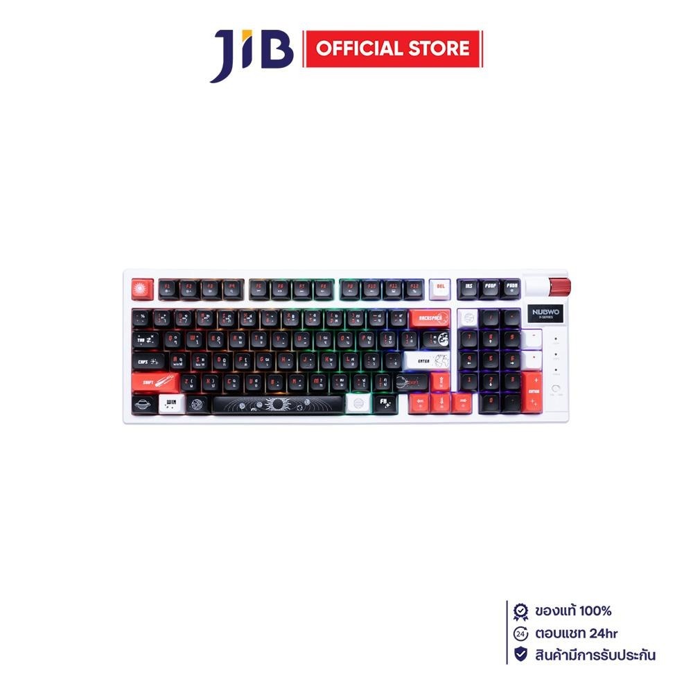 WIRELESS KEYBOARD (คีย์บอร์ดไร้สาย) NUBWO X803 GALACTIC - RAINBOW LED ...