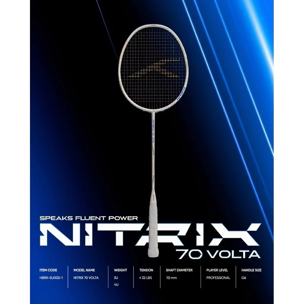 HUNDRED NITRIX VOLTA ไม้แบดมินตัน แถมเอ็นประกันไทย กริป ซอง ขึ้นฟรี ...