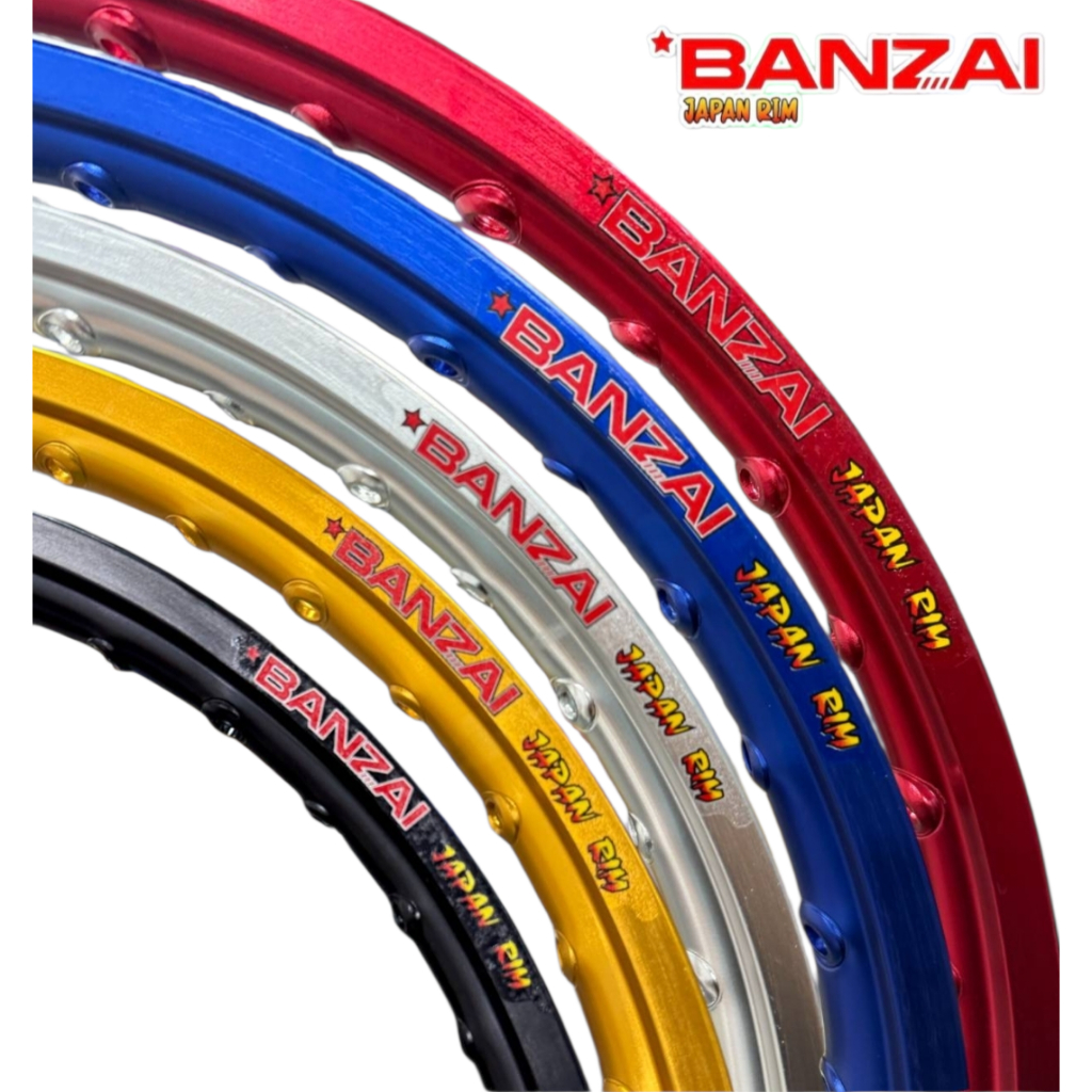 BANZAI ล้อBansai ขอบล้อบันไซ1.4 ขอบ17ขอบเรียบ มีหลายสีให้เลือก BANZAI ...