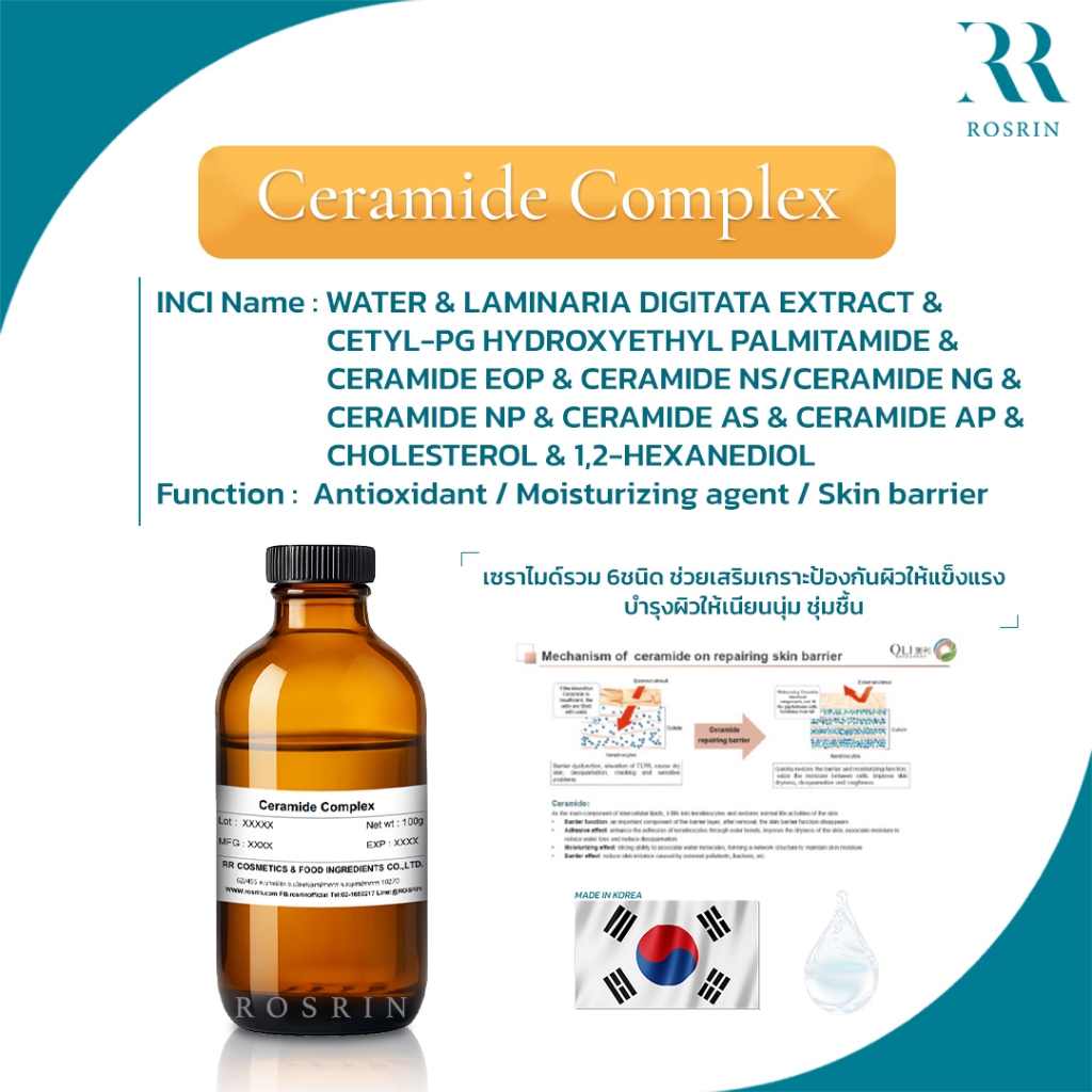 CERAMIDE COMPLEX เซราไมด์รวม 6ชนิด (Oliconew-8106) ช่วยเสริมเกราะ ...