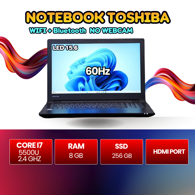 NOTEBOOK TOSHIBA dynabook Satellite B65/R CORE I7-5500U / RAM 8 GB