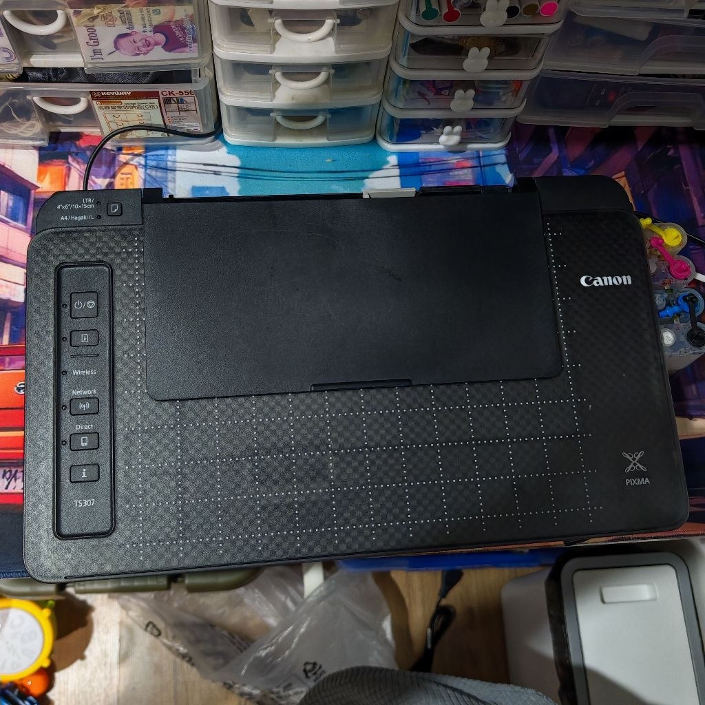 Canon pixma ts307 ตลับสีออกไม่ครบ ตีเป็นงานช่าง | Shopee Thailand