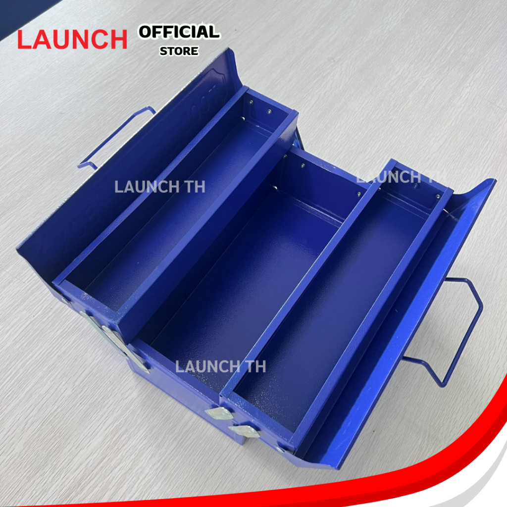 LAUNCH Hand tool box JS-11 กล่องเครื่องมือเหล็ก ขนาด 2 ชั้น สีน้ำเงิน ...