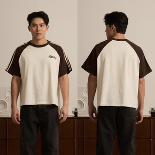 HOMEBOY เสื้อBOXY  HB.STRIPS.TONE.BOXY   คอตตอน100% ใส่ได้ทุกวัน