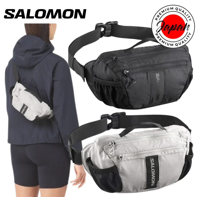 SALOMON ACS WAIST PACK 3 Waist pouch BLACK / PALOMA 100