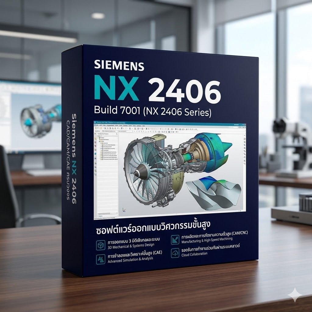 Siemens NX 2406 Build 7001 (NX 2406 Series) โปรแกรมออกแบบ 3D CAD/CAM ...