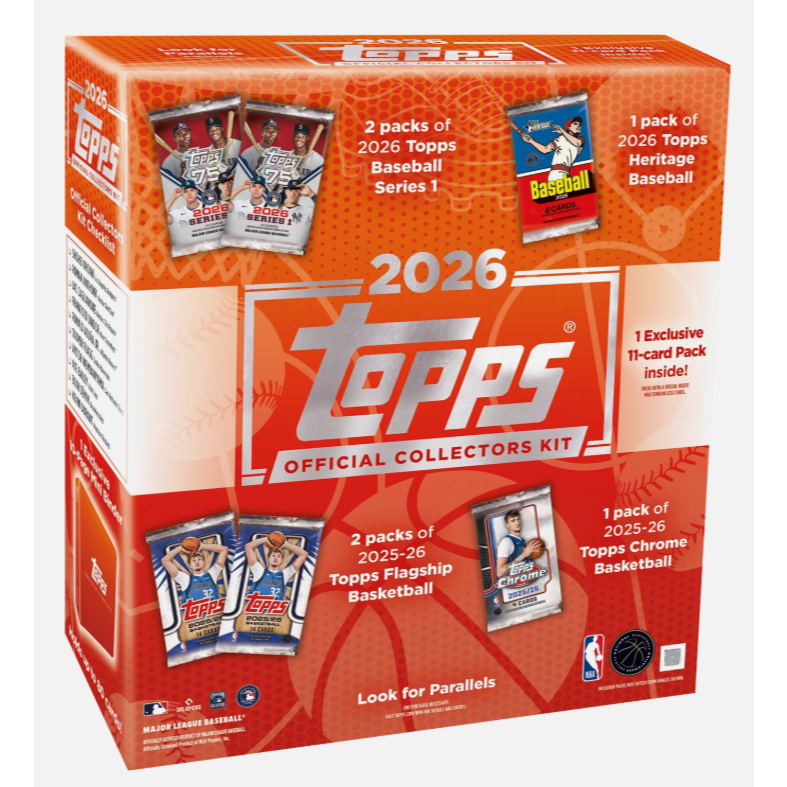 2026 Topps Collectors Kit Wave 1 Box (11 Packs) MLB Baseball/NBA ...