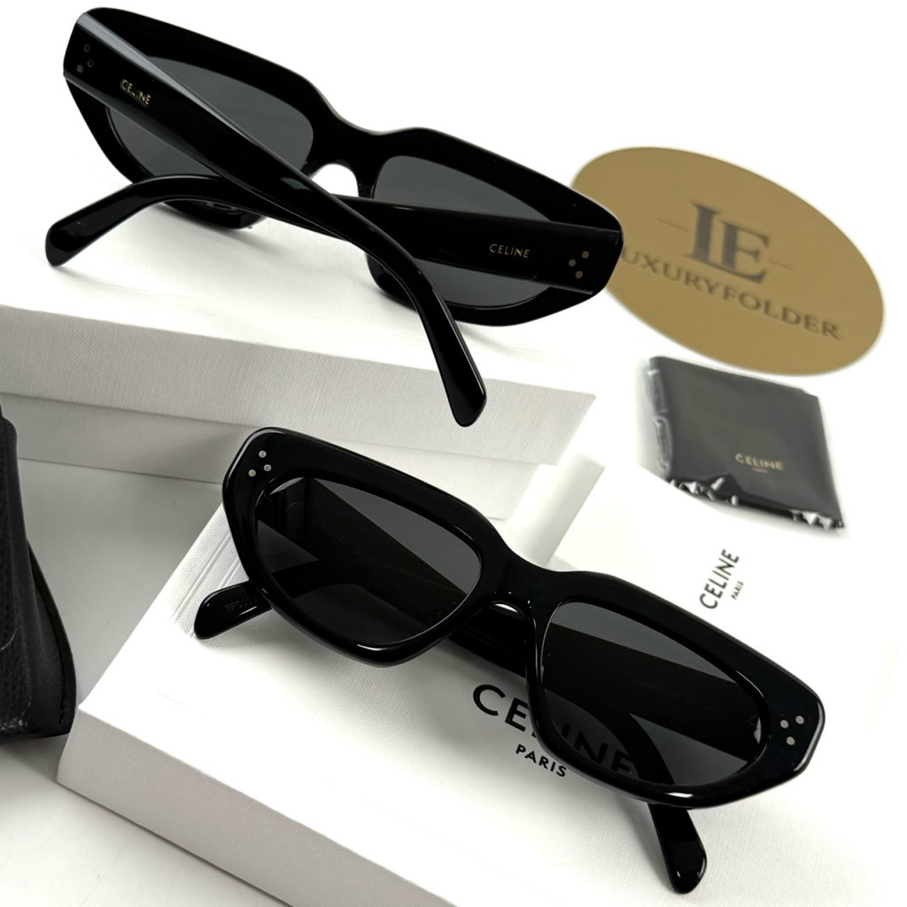 แว่นกันแดด Celine Bold 3 Dots รุ่น CL40273U 01A สี Black ของแท้