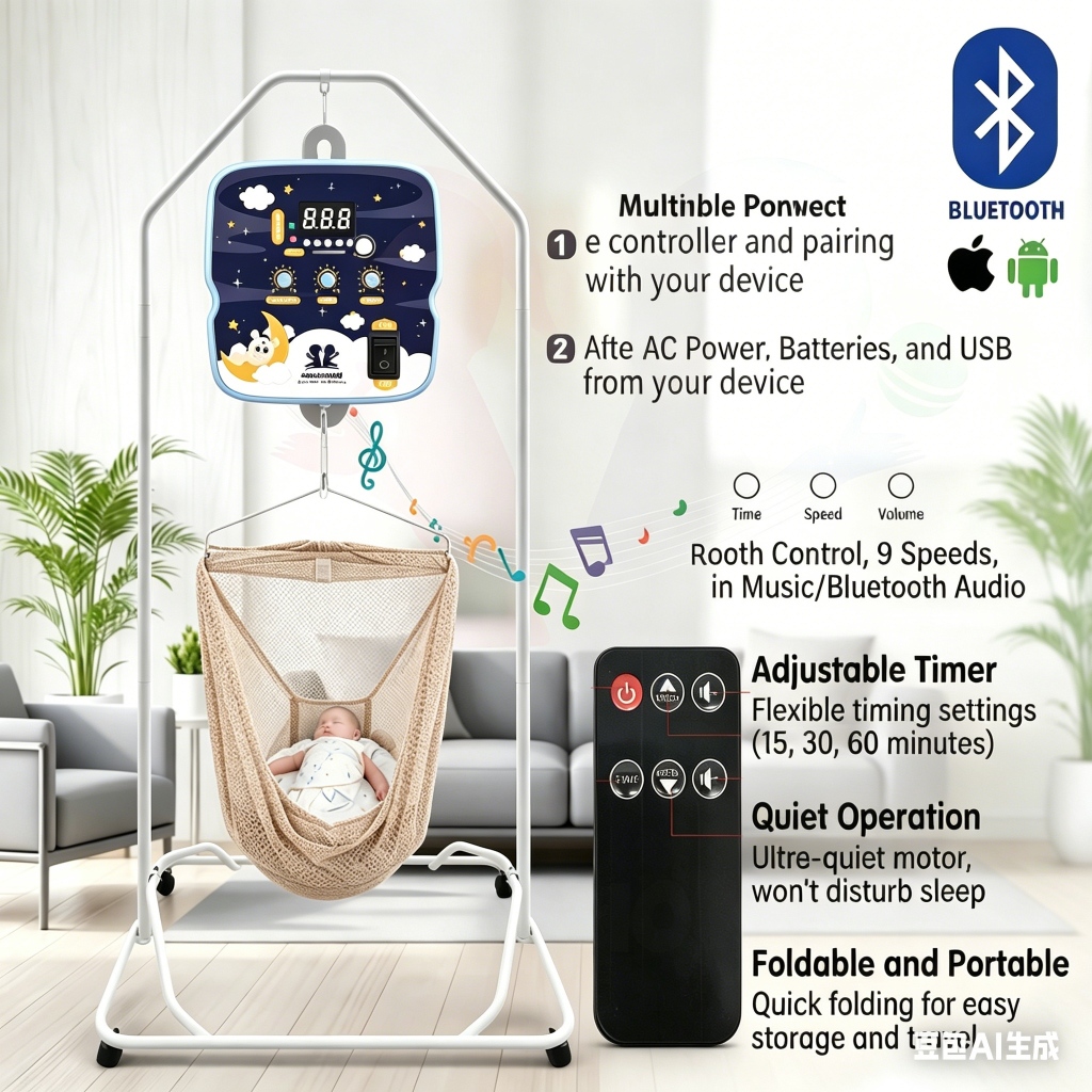 คอนโทรลเลอร์ Baby Rockers มัลติฟังก์ชั่นพร้อมตัวควบคุมเปลไฟฟ้าปรับความ ...