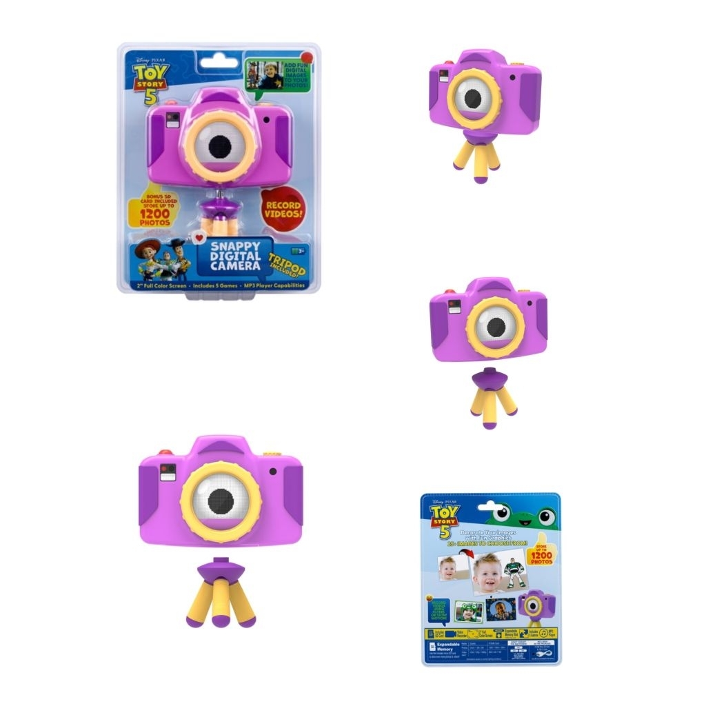 2026 Disney Pixar Toy Story 5 Snappy Digital Camera & Tripod | Shopee ...