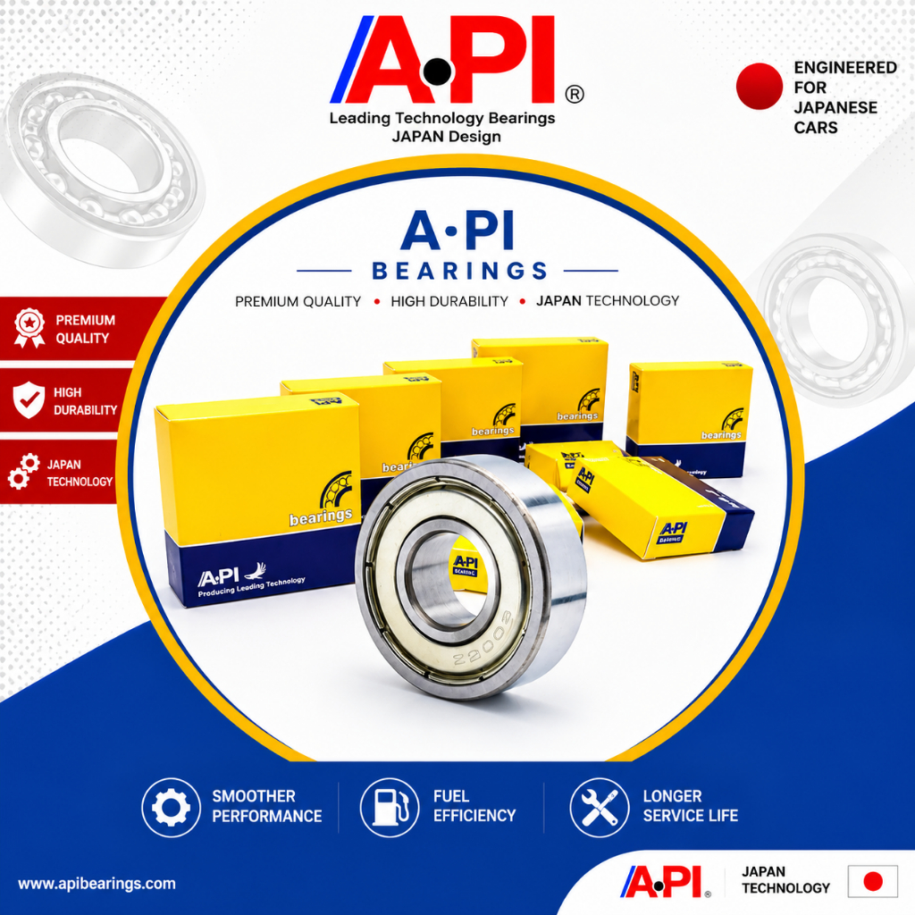 Brand API แบริ่ง ตลับลูกปืน เม็ดกลม 6011-ZZ-API ปิดเหล็ก 2 ด้าน 6011 ZZ ...