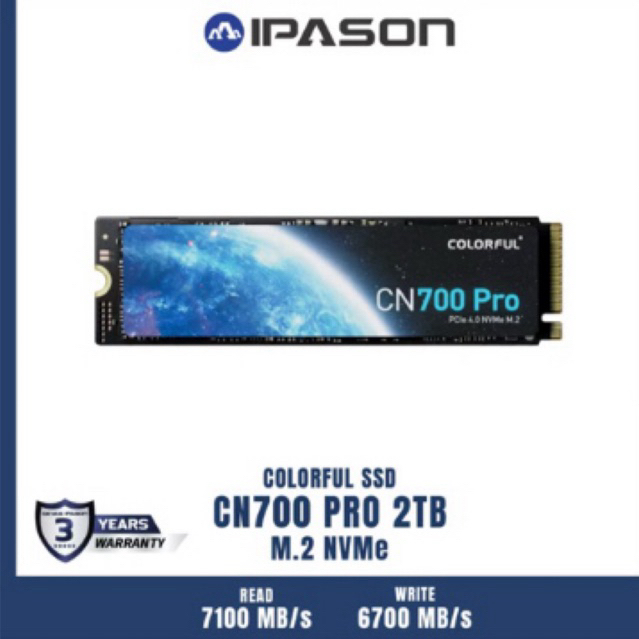 COLORFUL SSD CN700 PRO ขนาด 2TB (M.2 NVMe 7000/5500 MB/s