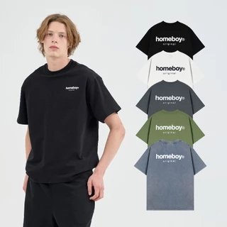 HOMEBOY เสื้อOVERSIZE HB.MINI.LOGO คอตตอน100% ใส่ได้ทุกวัน
