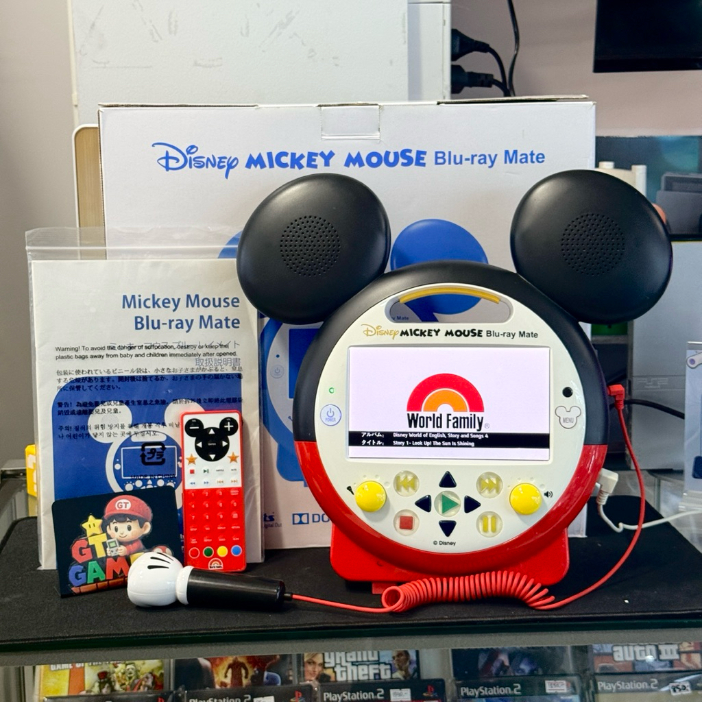 noin　Disney Mickey Mouse Blu-ray Mate Disney Mickey Mouse Blu-ray Mate (Like new) เครื่องเล่น Blu-ray มิ