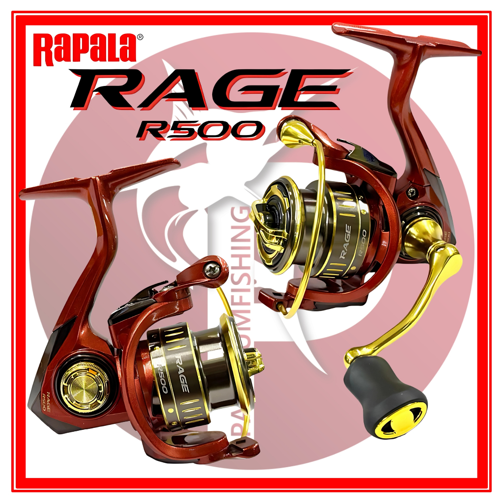 รอกสปินนิ่ง RAPALA RAGE R500 2025 | Shopee Thailand