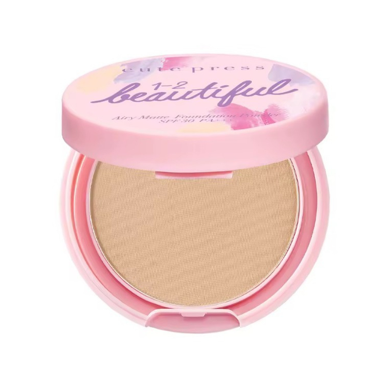 CUTE PRESS 1-2-BEAUTIFUL AIRY MATTE FOUNDATION POWDER SPF 30 PA+++ แป้งเปลี่ยนผิว ผิวสวยในตลับเดียว