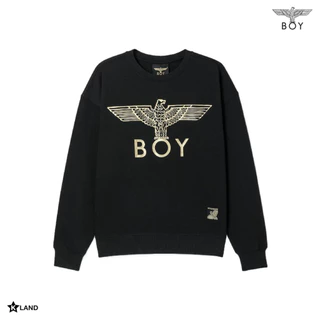 [ได้รับใน 4 ชม.] Boy London Black Gold Sweatshirt เสื้อสเวตเตอร์บอยลอนดอน แขนยาว ของแท้ พร้อมส่ง (BOY23MT1001N)