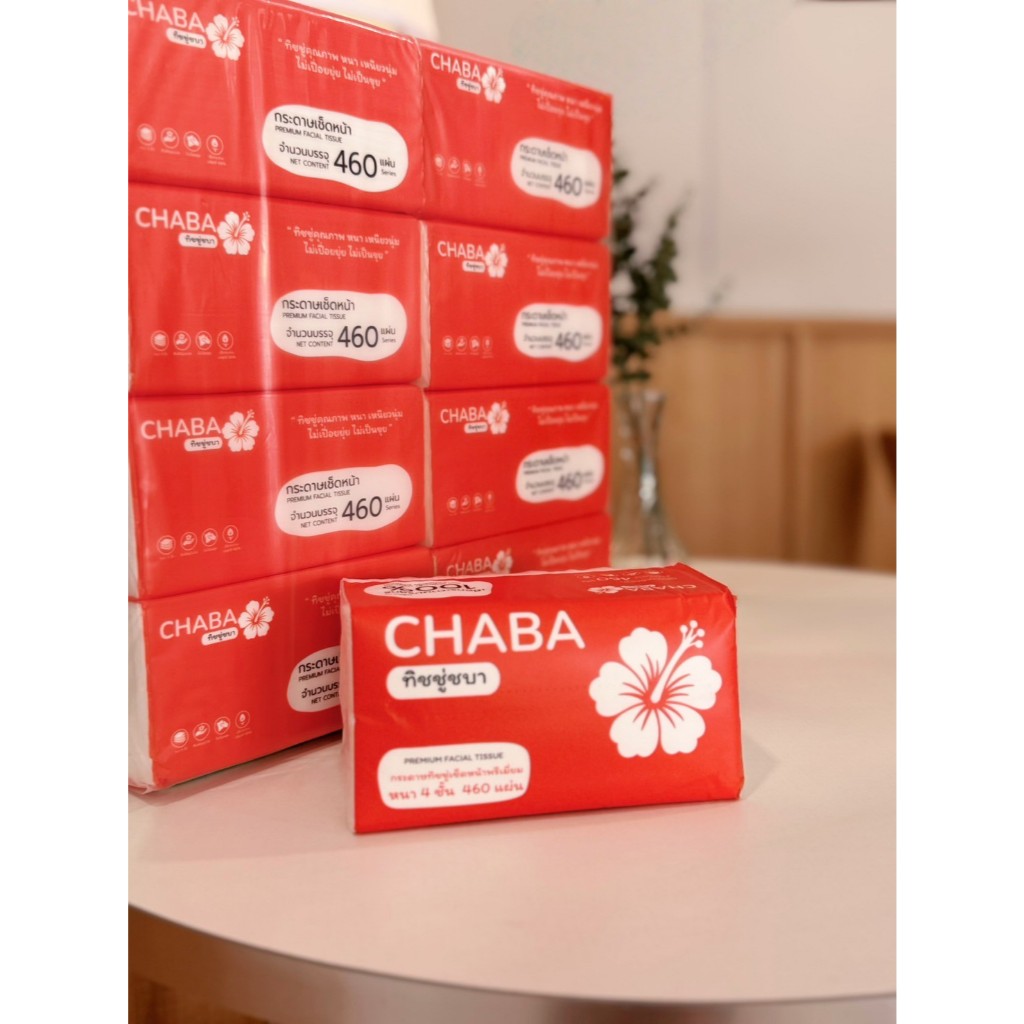 ( 1 แพ็ก )🌸 CHABA🌸ทิชชู่ชบา กระดาษเช็ดหน้าพิมพ์ลาย zodiac แบบแผ่น สะอาด ...