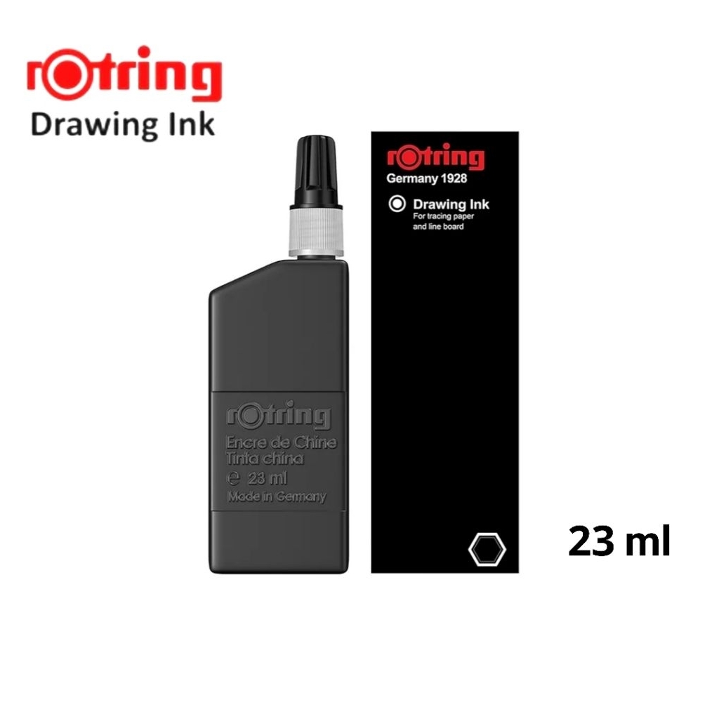 หมึก Rotring Drawing Ink แบบขวด ขนาด 23ml. ใช้สำหรับเติมปากกาเขียนแบบ ...