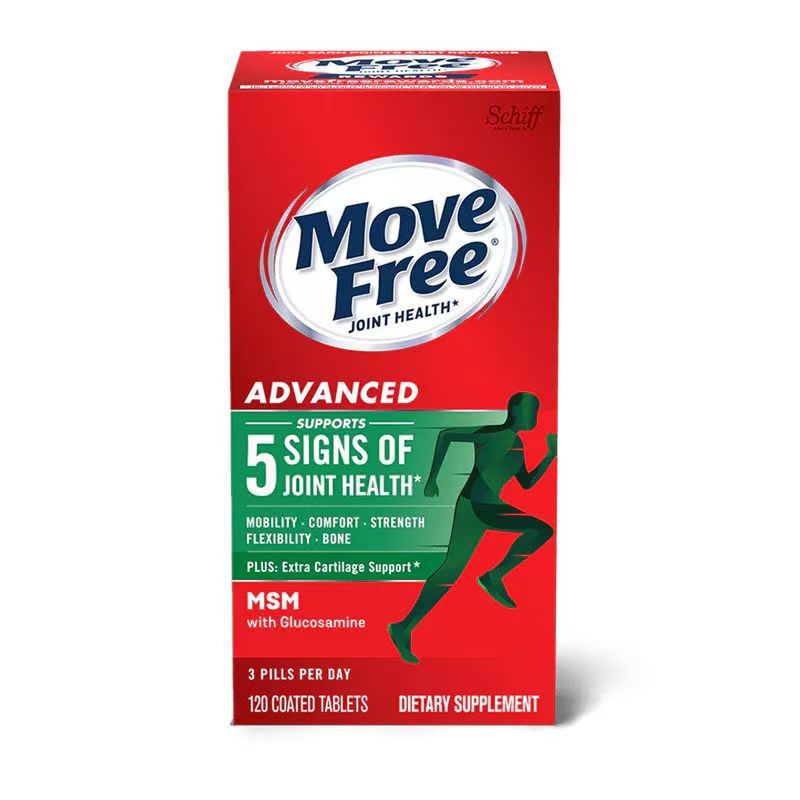Move Free, Advanced Plus MSM with Glucosamine & Chondroitin, 120 Coated ...