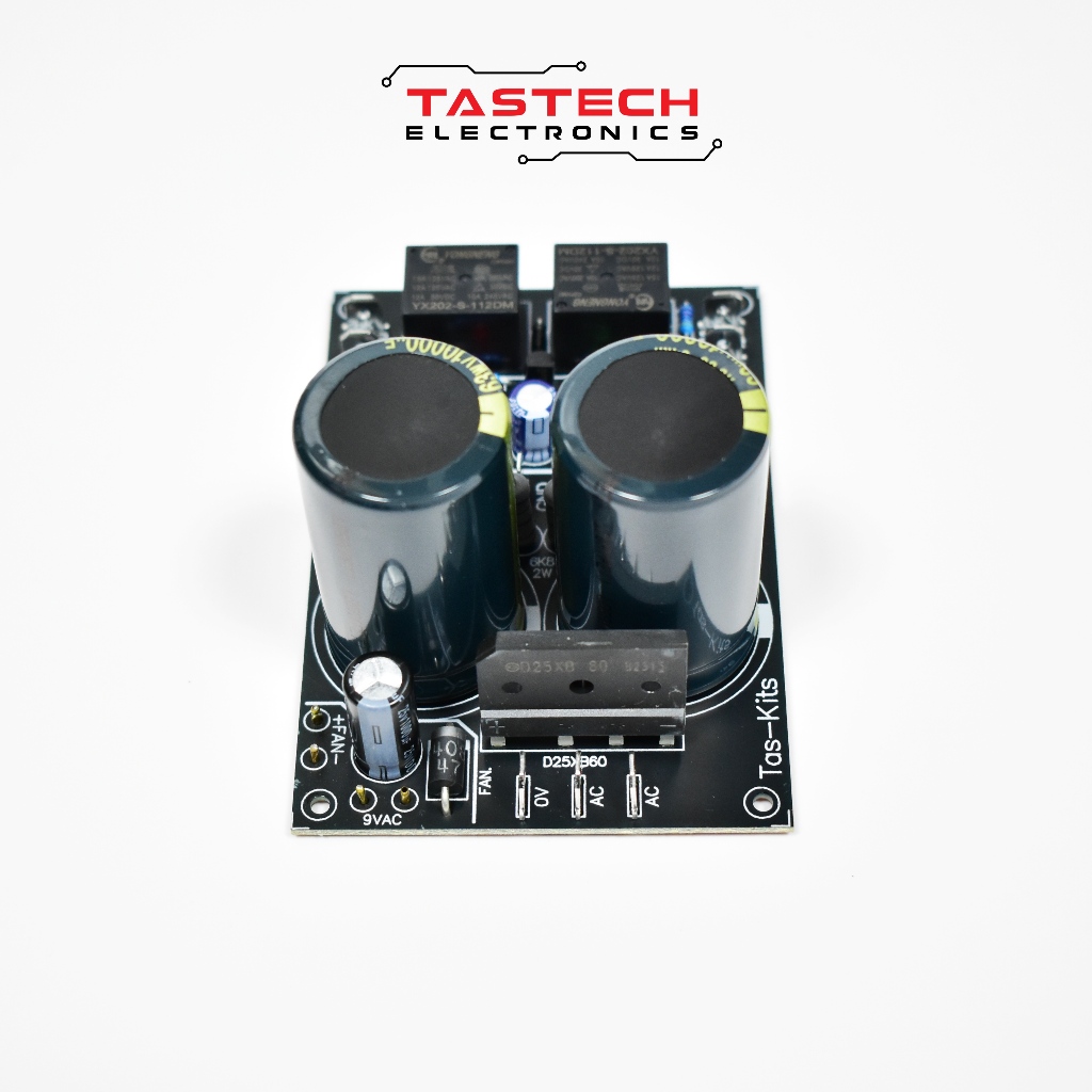 Tas-Kits CA-220 ชุดสำเร็จพร้อมใช้ ชุดเร็กติไฟร์ 25A,10000uF/63,ป้องกัน ...