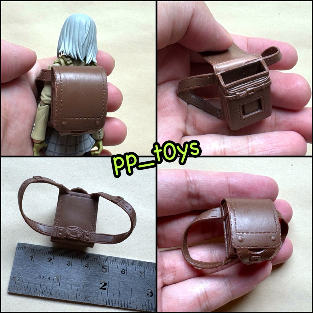 [Bag] Figma โมเดลกระเป๋าเป้นักเรียน สีน้ำตาล เปิดได้ student school ...