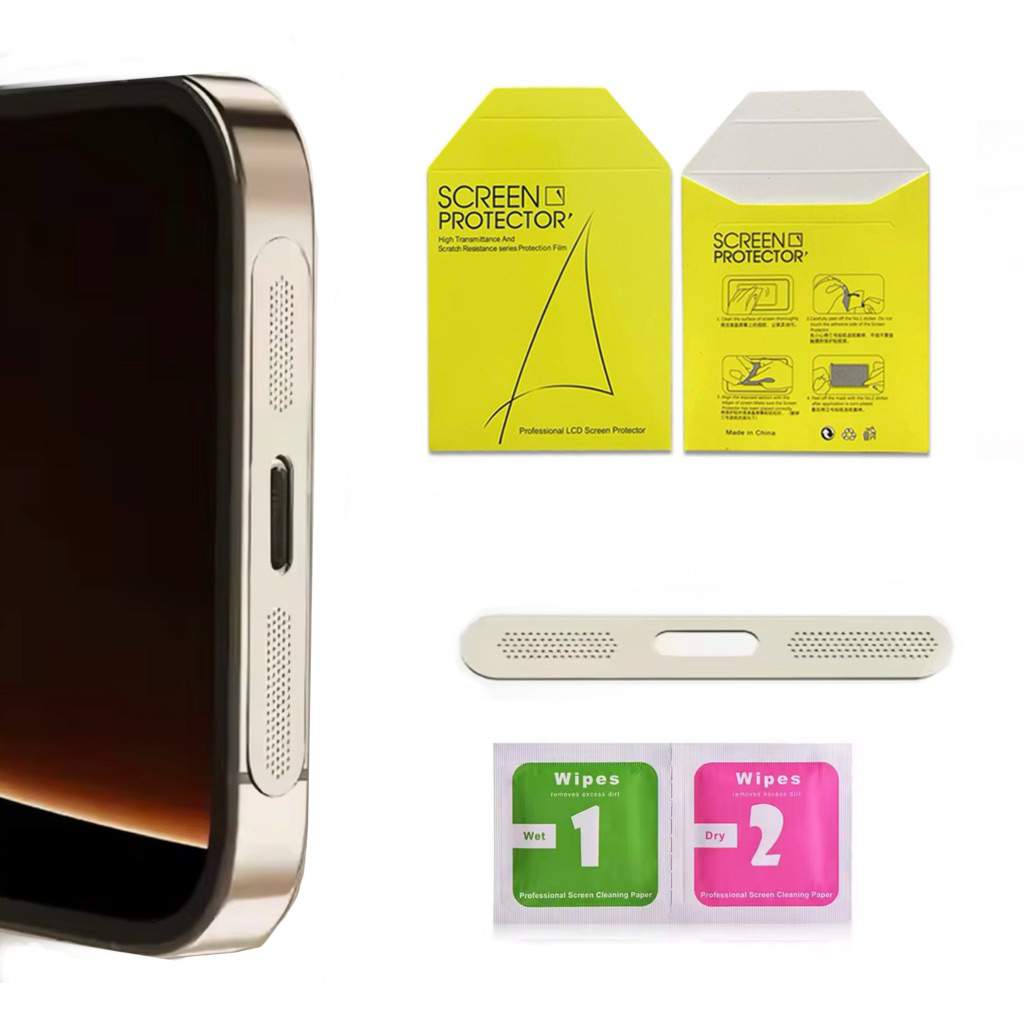 Metal Dust Proof Stickers Net For iPhone Air 2025 สติกเกอร์ตาข่ายโลหะ ...