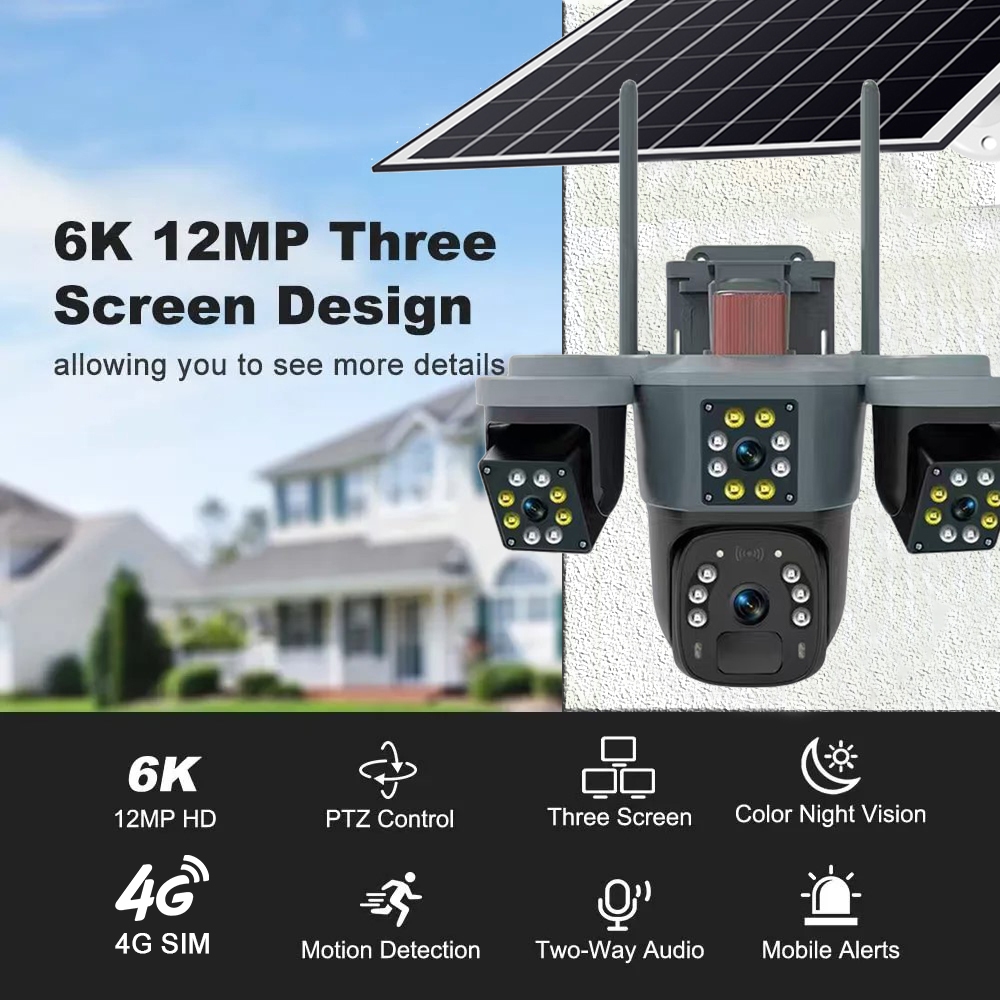 พร้อมส่ง ESEECLOUD กล้องวงจรปิดไร้สาย WIFI & 4G Camera 12MP รองรับซิม ...